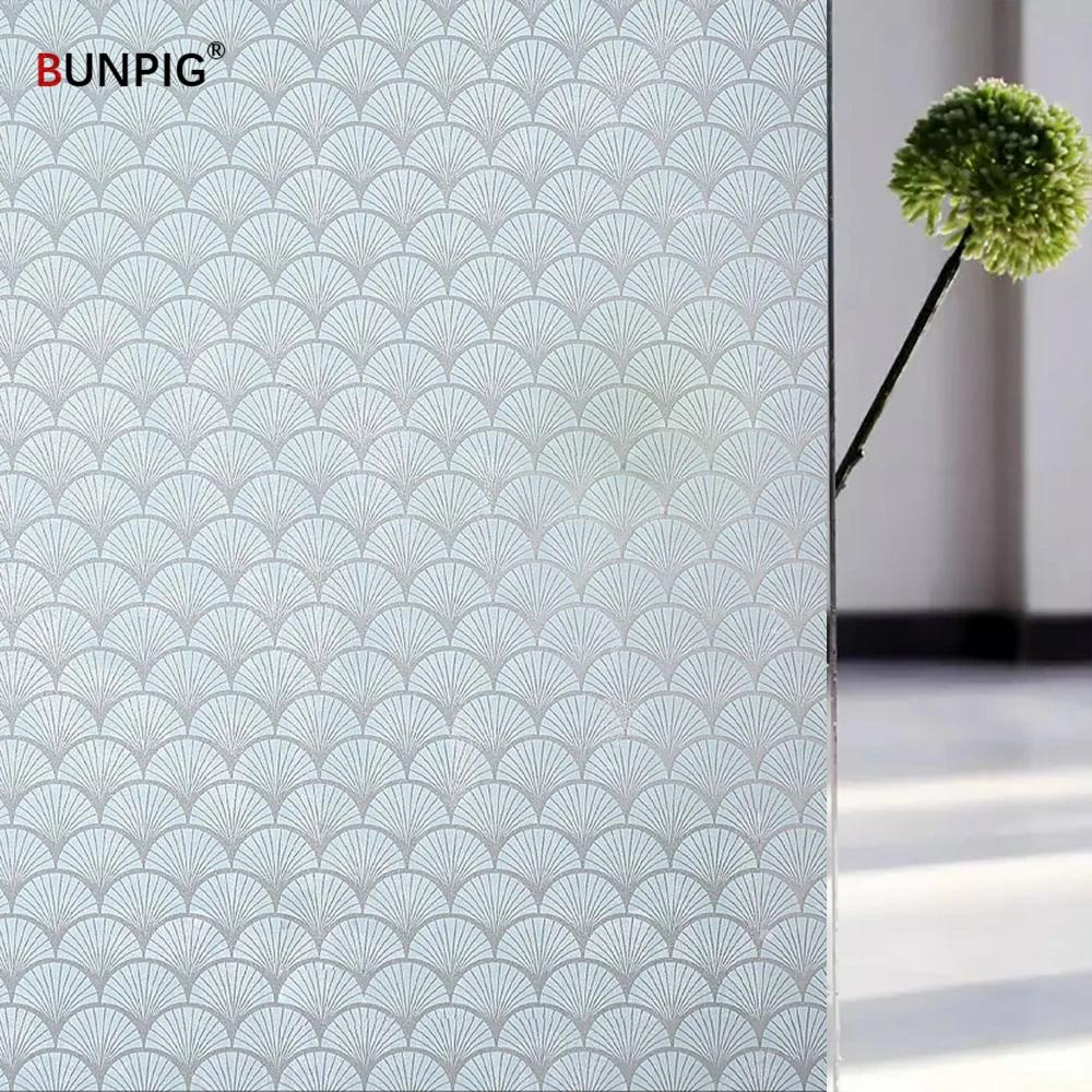 Window Film Privacy Stained Glass Film Frosted Opaque Glass Clings Sun Blocking Vinyl Window Decals For Door Home Office