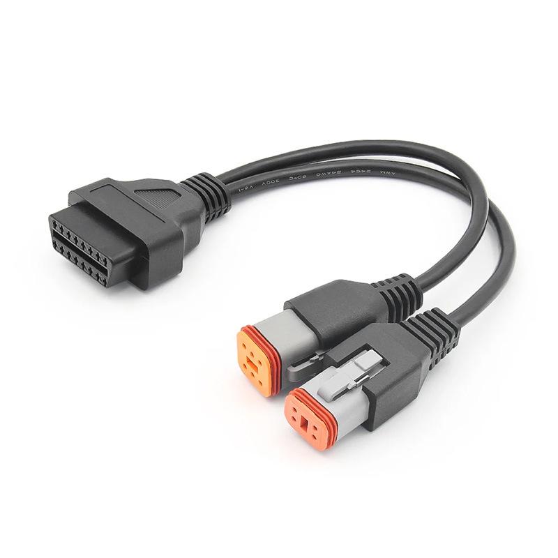 Harley Davidson 2-in-1 Motorcycle Diagnostic Cable with 4-Pin & 6-Pin Connectors