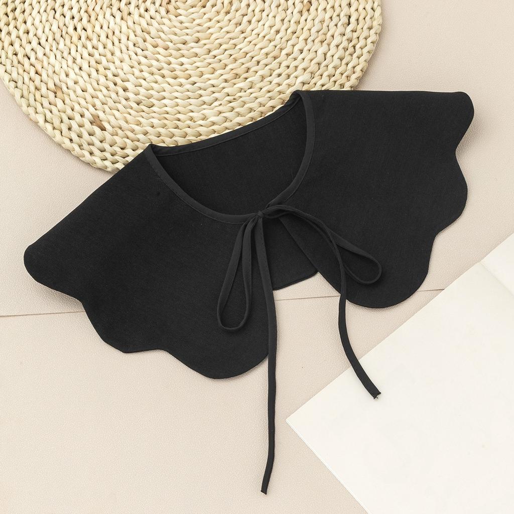 Women Lace Shirt Detachable Collar Wraps Blouse Tops Lapel Fake Collar Shawls Ladies Dress Small Cape Fuax Cols Decor