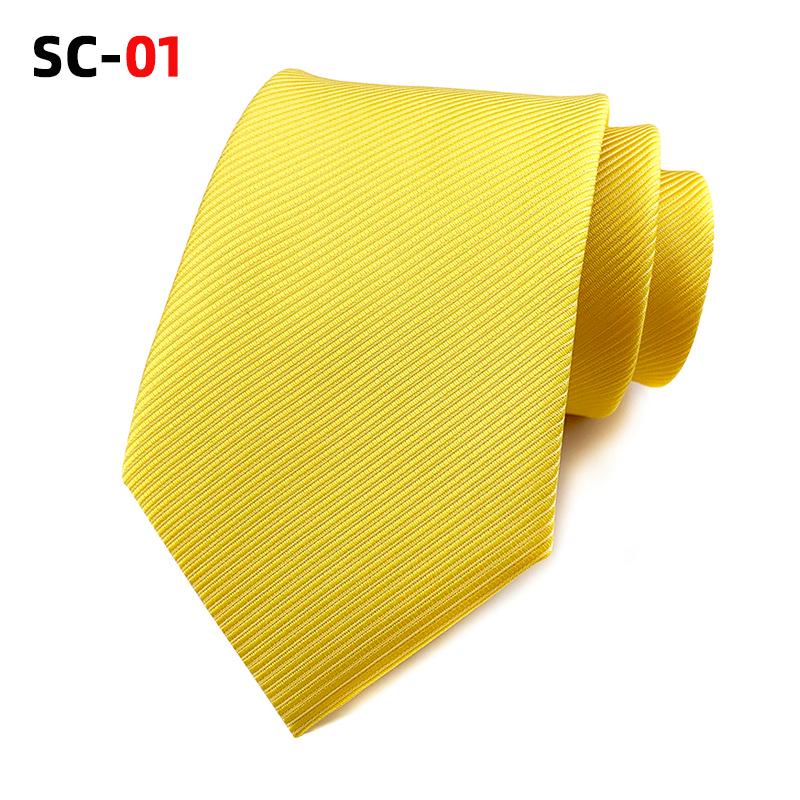 

Однотонный галстук из сатина высокой плотности 8 см - Корейская мода, деловой мужской аксессуар