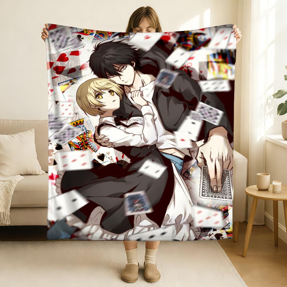 Anime Tomodachi Game Blanket Soft and Skin Friendly For Couch Bed Napping Bedspread All Seasons Comforter