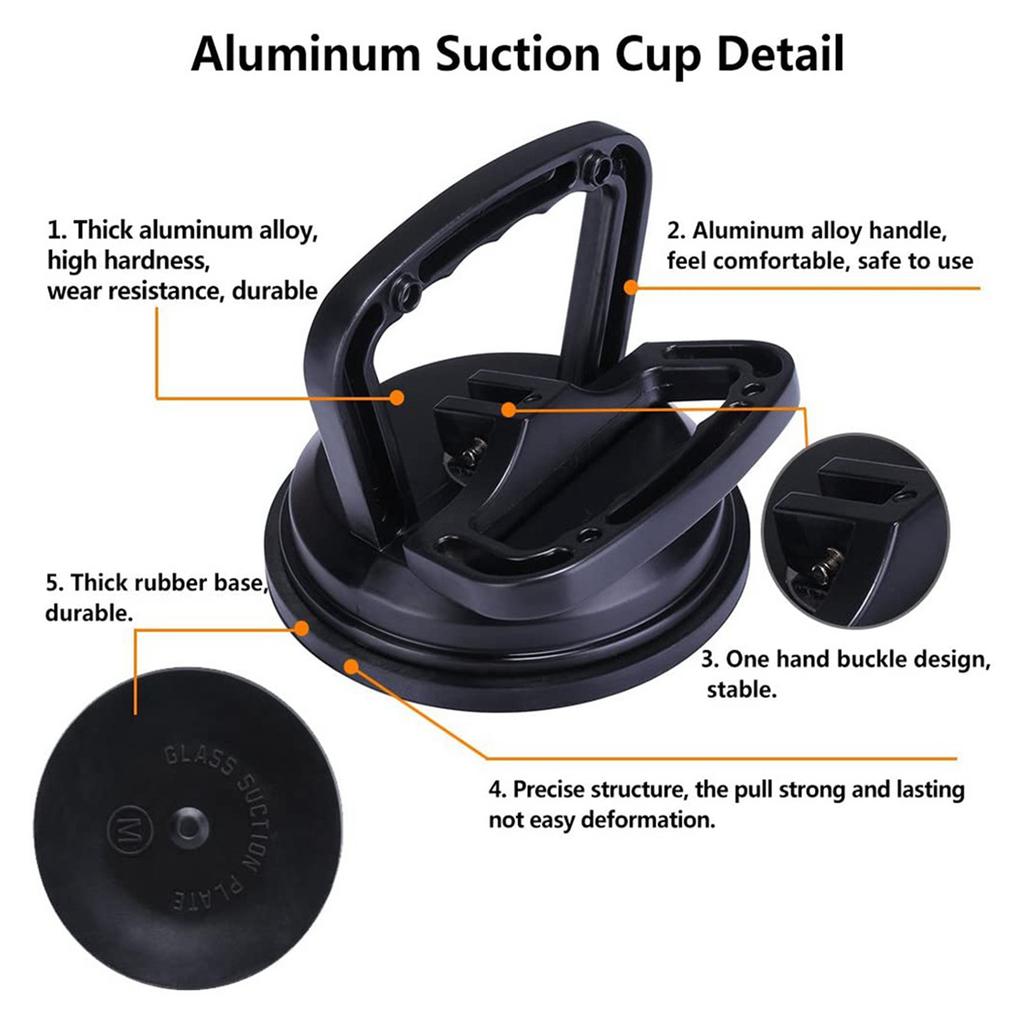 Toller Dellen-Reparatur-Abzieher, langlebig, hohe Härte, schwarze Karosserie-Griffheber, Dellen-Abzieher, Entferner