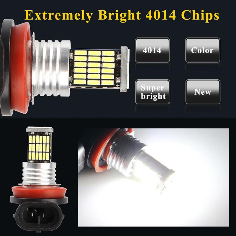 2pcs H7 Led Fog Light H8 H11 Led Fog Lamp 9005 9006 Led H1 H3 LED Car Running Lights Drl Daytime Running Lights Siganl Lamp 12V