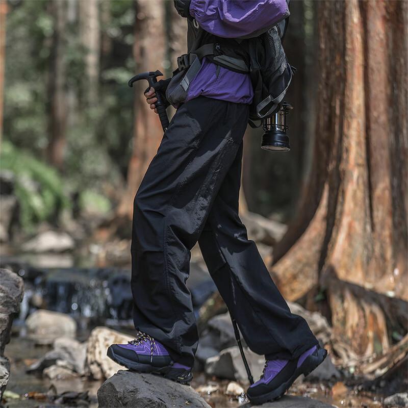 Foss Phil Outdoor Workwear Tactical Pants for Men, Spring And Summer Versatile Waterproof Paratrooper Straight-Leg Casual Trousers, 8361 Black S