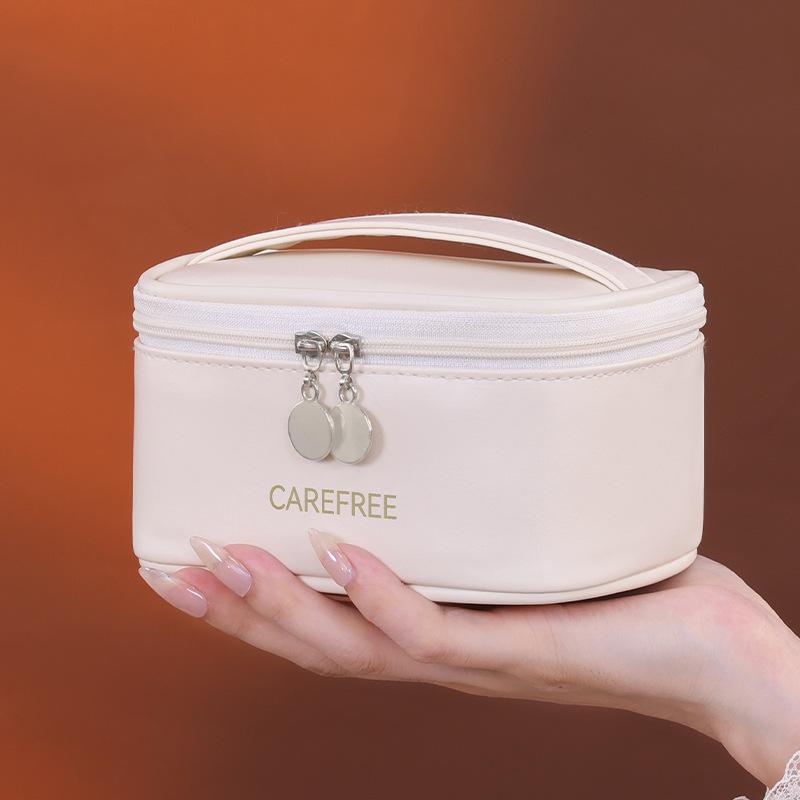 New Multifunctional PU Cosmetic Bag Women Large Capacity Travel essentials Makeup Organizer Case with Compartments