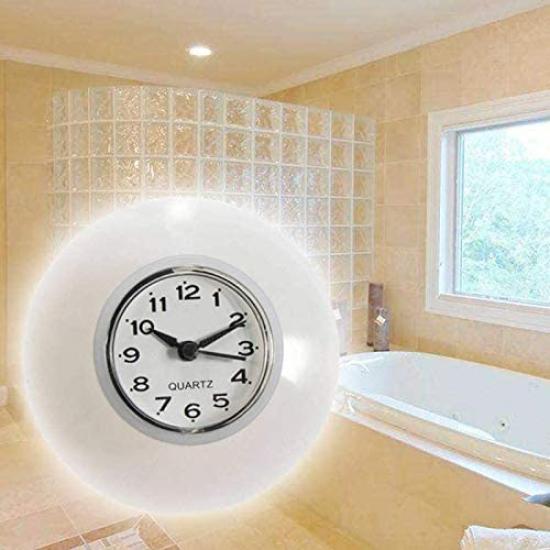 Bathroom Clock, Shower Clock, Waterproof Clock, Suction Cup Mount, Silent, Wall Clock, Shower Clock, Wall-Mounted Clock, Table Clock, for Bathroom,