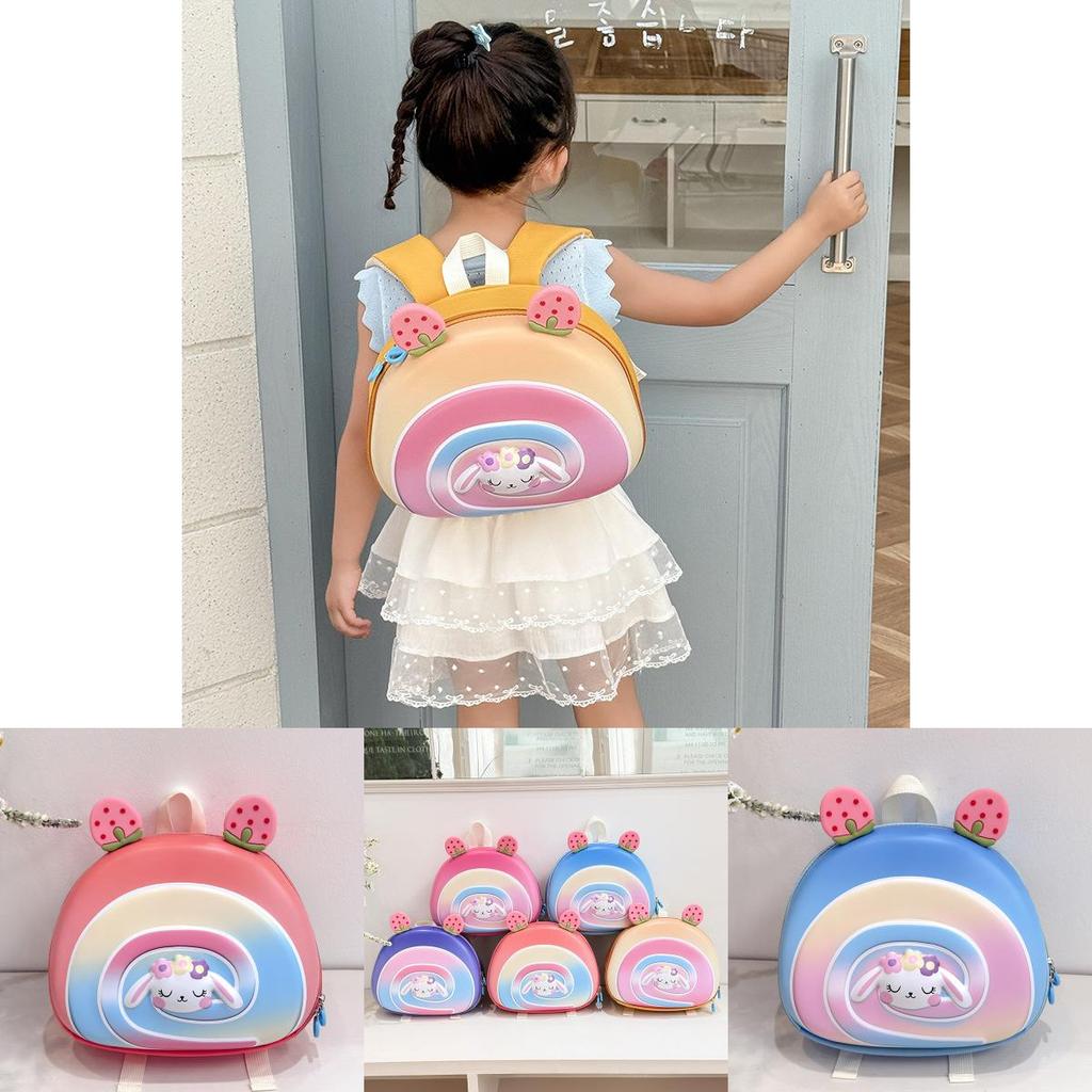 Kids Casual Eva Shoulder Backpack With Animal Pattern And Padded Straps For School And Travel
