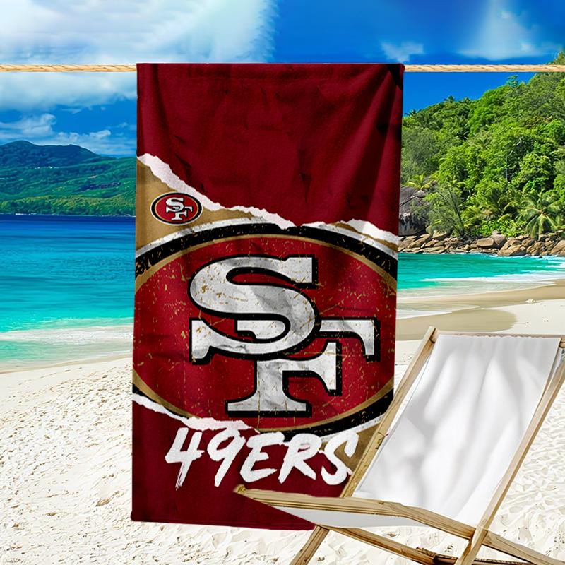 San Francisco football Quick-Dry Microfiber Beach Towel Super Soft & Absorbent for Bath, Beach, Travel Bath Time Accessory, Fan gifts