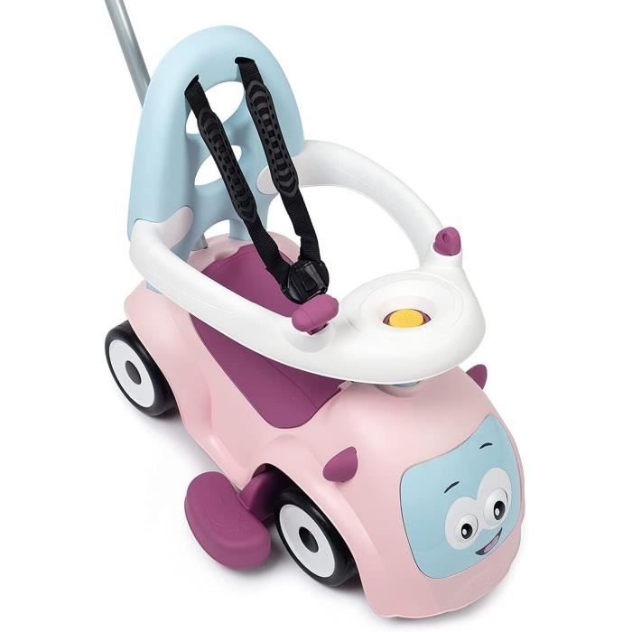 Smoby - Porteur Maestro Balade Rose - Pour Enfant Dès 6 Mois - Evolutif - Roues Silencieuses - Klaxon