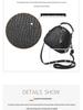 2024 Fashion Women's Small Round Crossbody Bag with Cute Pendant