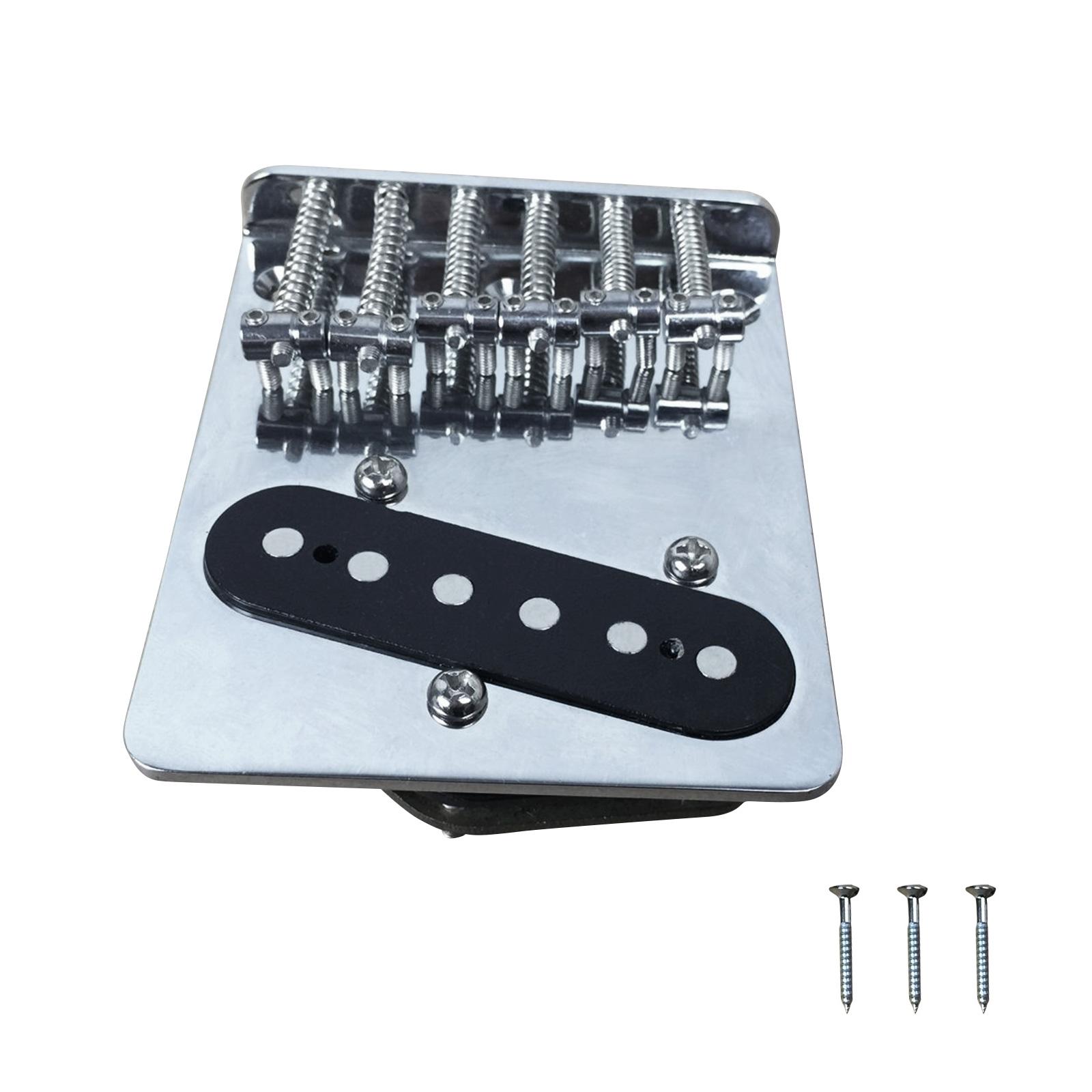 TL Electric Guitar Bridge 6 Strings Guitar Tailpiece Replacement Guitars Parts Accessories Guitar Tremolo Bridge Saddles 1