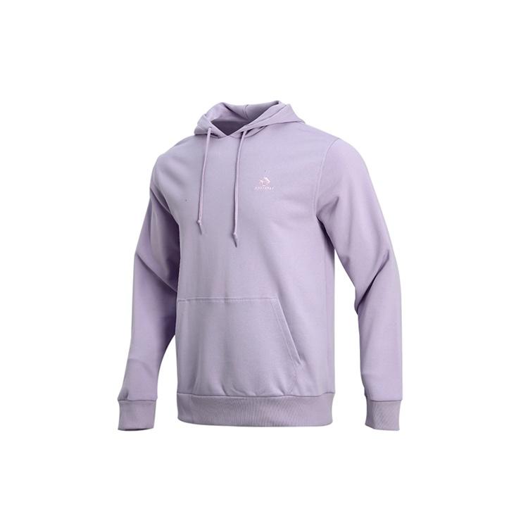 Men s Converse Athleisure Casual Sports Hooded Pullover Knit Light Purple 10020343-A19 XL