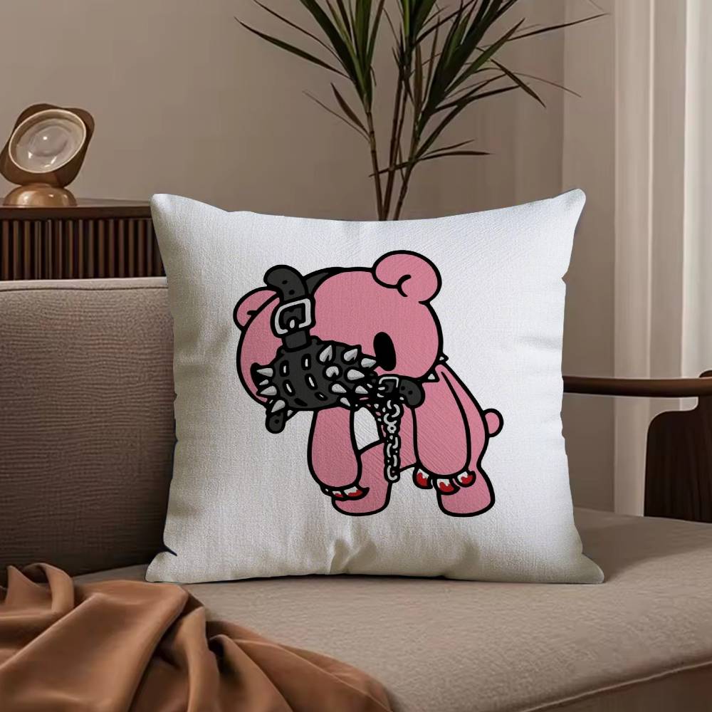 Cartoon G-GloomyS Bear Pillow Case Anti-dustmite Pillowcase Invisible zipper silky short plush Sofa cushion cover