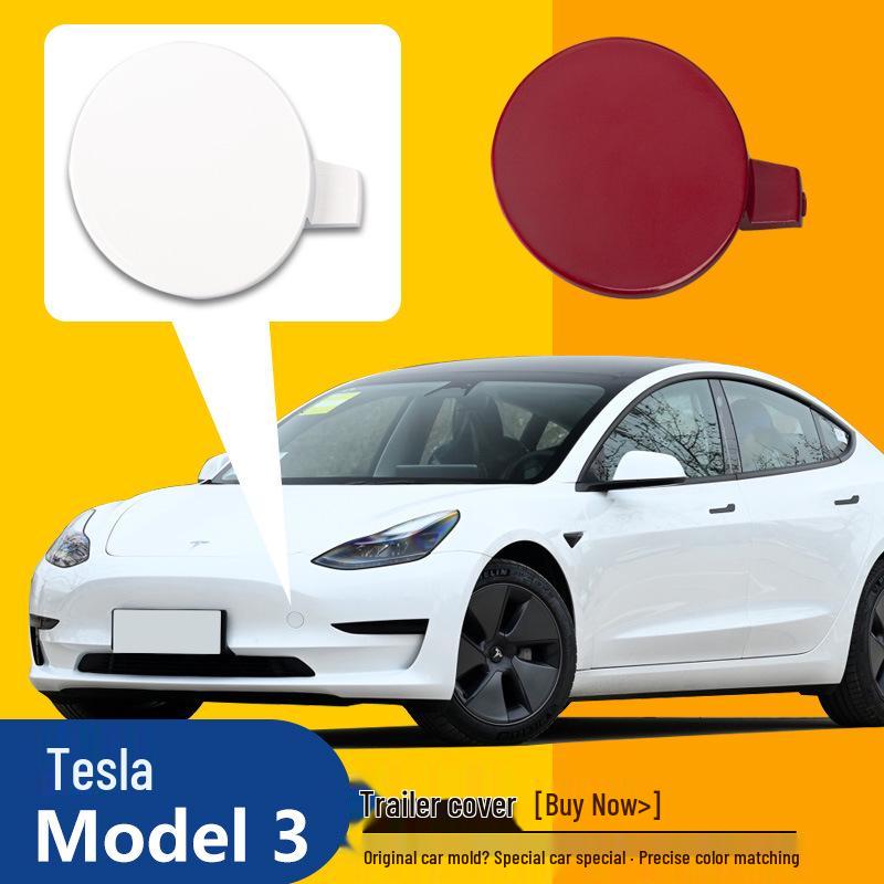

Tesla Model 3 Front Bumper Tow Hook Cover Pearl White