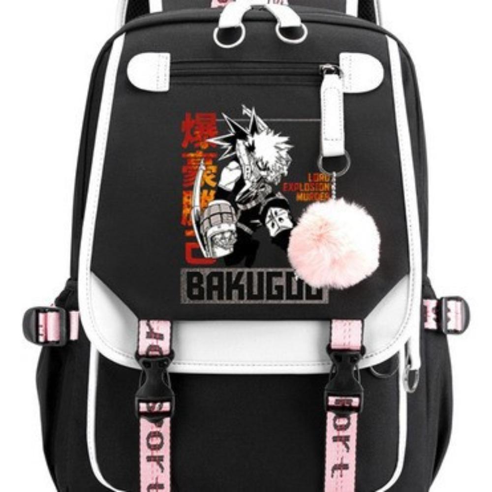 Riman My Hero Academy, Surrounding Backpacks, Large-capacity Student Schoolbags, USB Computer Bags, Travel Bags