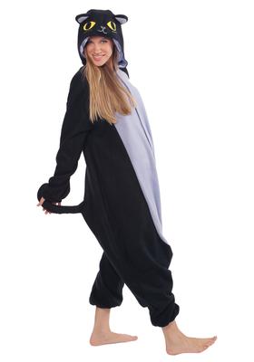 SAZAC Kigurumi Animal de Lã Gato da Meia-Noite