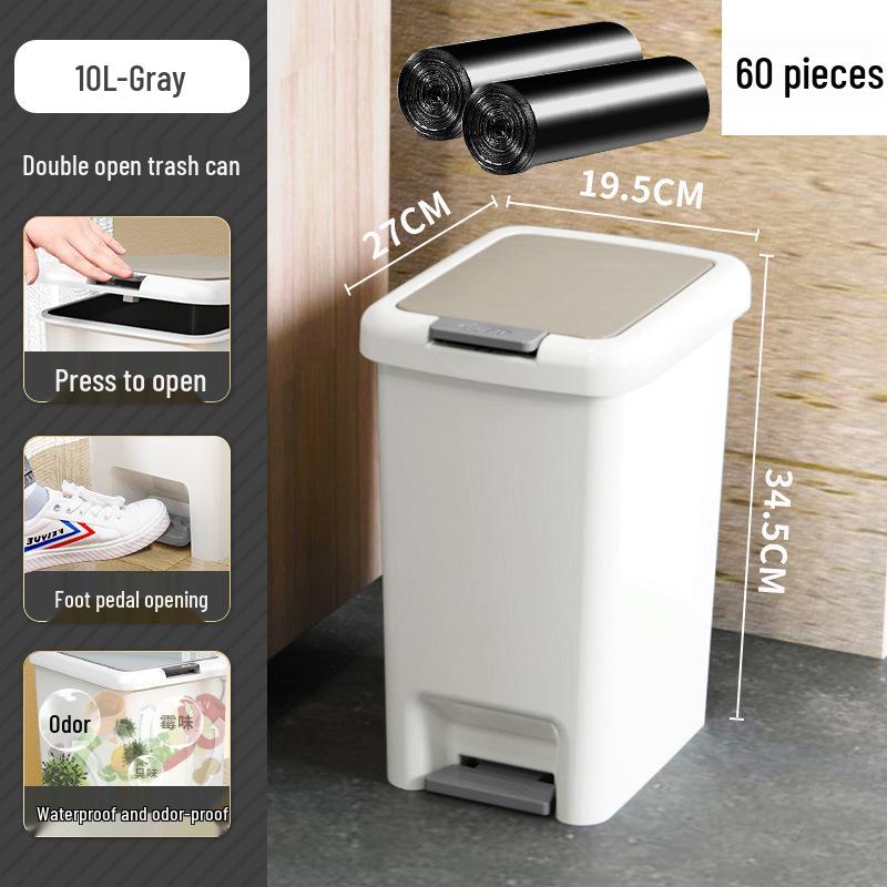 "Coș de gunoi cu pedală Sufengshang pentru bucătărie, baie și dormitor"