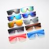Fashion New Connected Large Frame Sunglasses Square Frame Sun Glasses Eyeglasses Anti UV400 Driving Shades Female Lentes