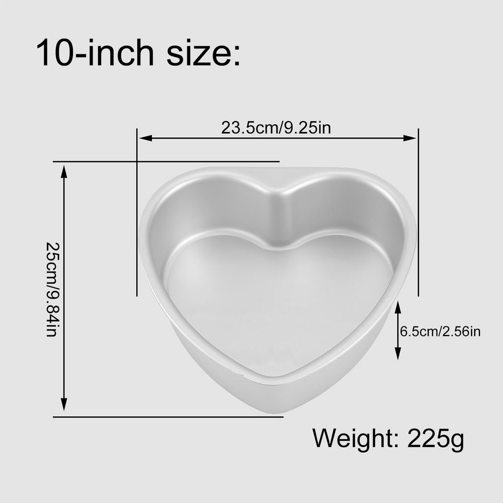 Heart Cake Pan 8 Inch Nonstick Heart Shaped Cake Pan Removable Bottom Deep Mold for Cheesecake Muffin Dessert Valentines