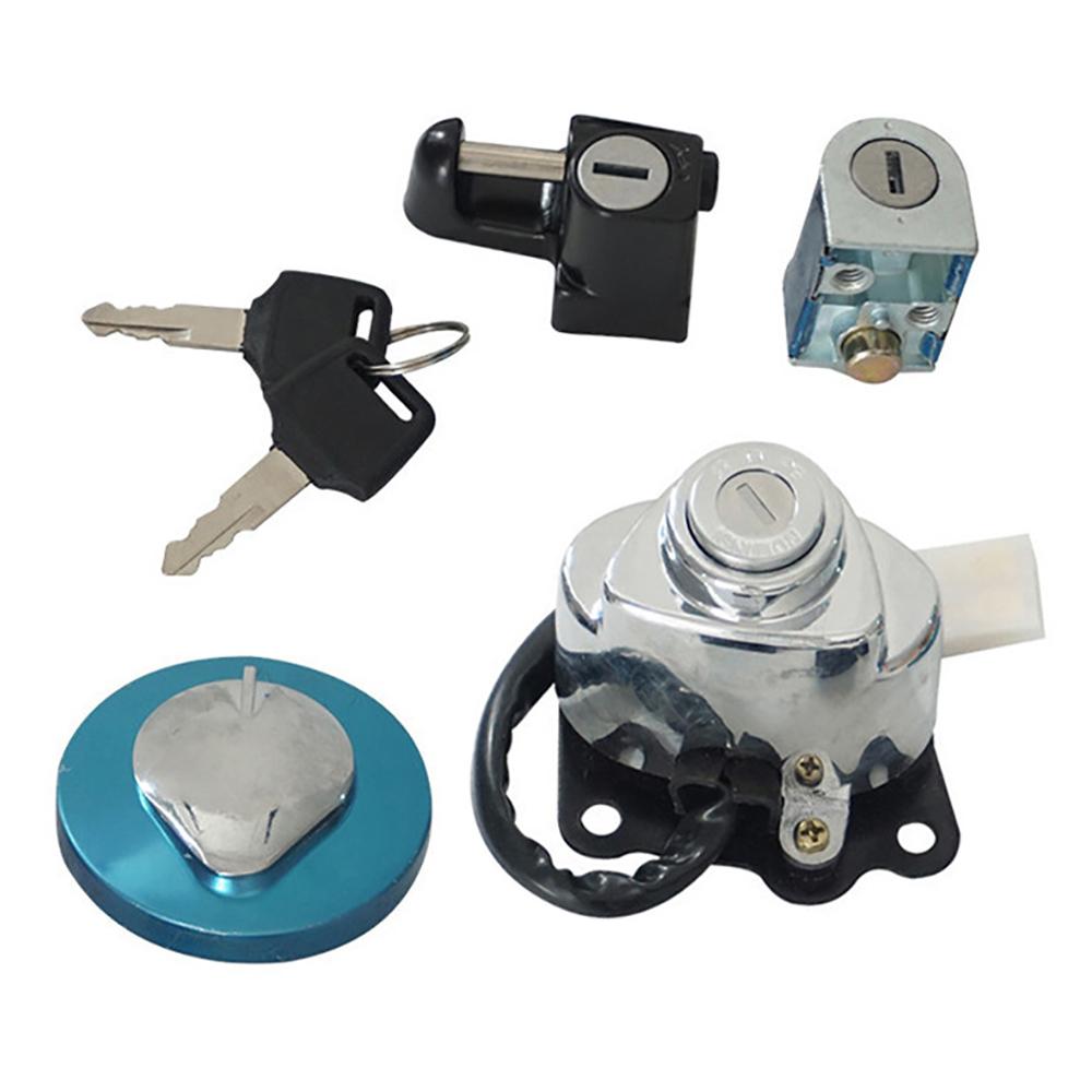 Motorcycle Ignition Switch Gas Tank Cap Cover Lock Key Set for Honda Shadow VLX 600 VT600 VT400/750 Steed VLX 400 1991-2013