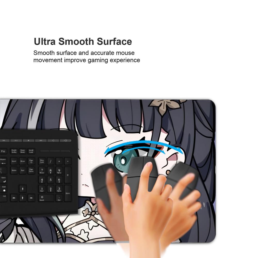 Baizhi Wuwa Mouse Pad 500X1000 Mm Large Gaming Mousepad Gamer XL Rubber Otaku Keyboard Pad Laptop Desk Mat
