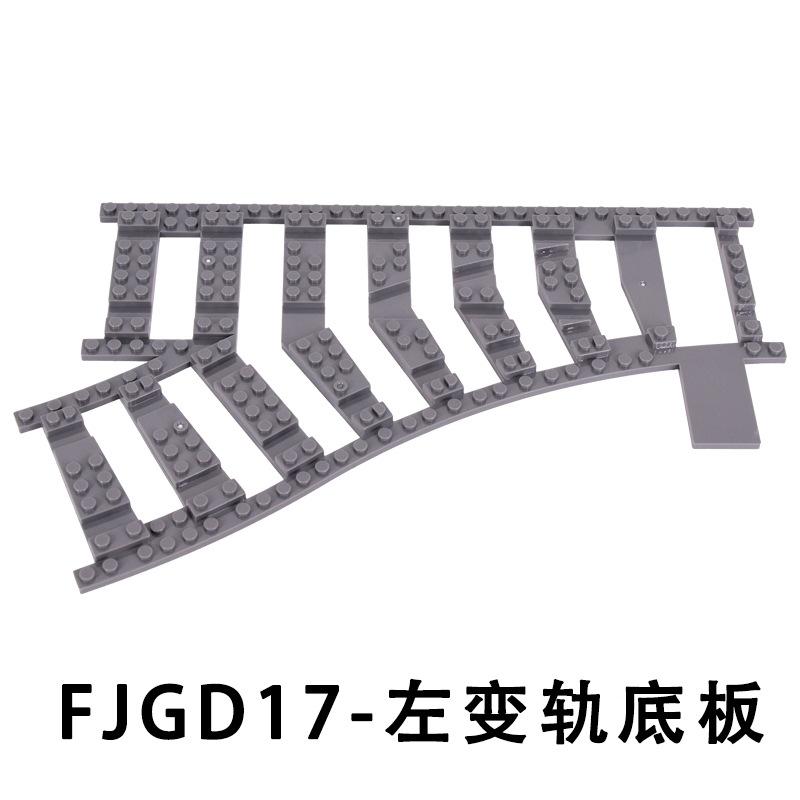 MOC Cross Track Railroad DIY Scene Building Blocks Multi Angle Curved Train Track Bricks Toys Rail Car Compatible With LEGO