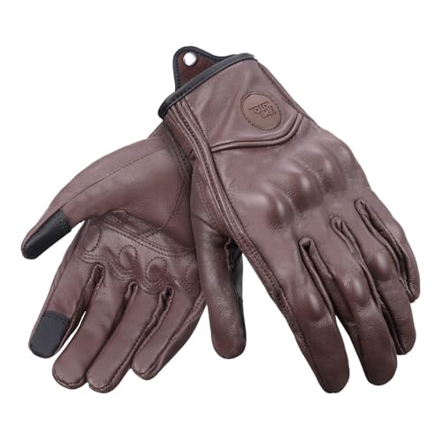 

KEMIMOTO Мотоциклетные перчатки, Овечья кожа, Мотоциклетные перчатки, Водоотталкивающие, Мотоциклетные перчатки, Совместимые со смартфоном, Кожаные перчатки, Мужские