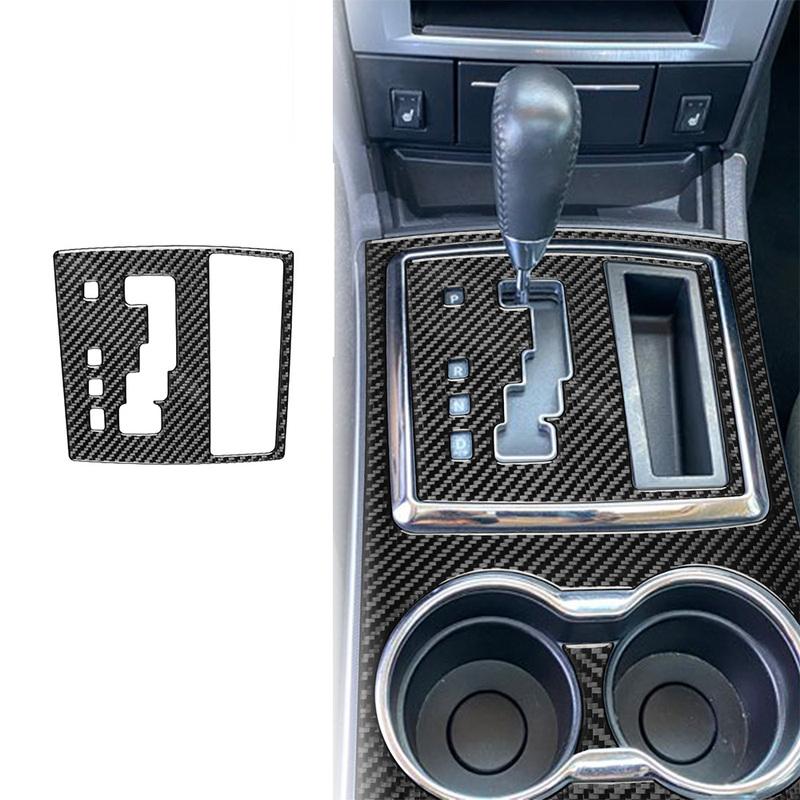 For Chrysler 300 300C 2008-2010 Carbon Fiber Central Gearshift Display Panel Cover Car Accessories Interior Decorative Stickers