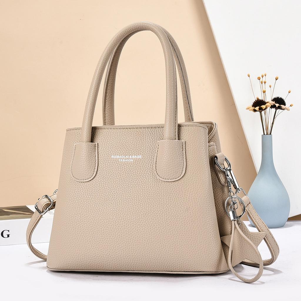 New Korean Fashion Hundreds of Multi Clip Crossbody Bag - Ladies Shoulder Bag Minimalist Texture Commuter Large Capacity Handbag