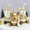 Tabletop Doll Santa Claus Doll Realistic Christmas Elk Plush Toy  Christmas Atmosphere