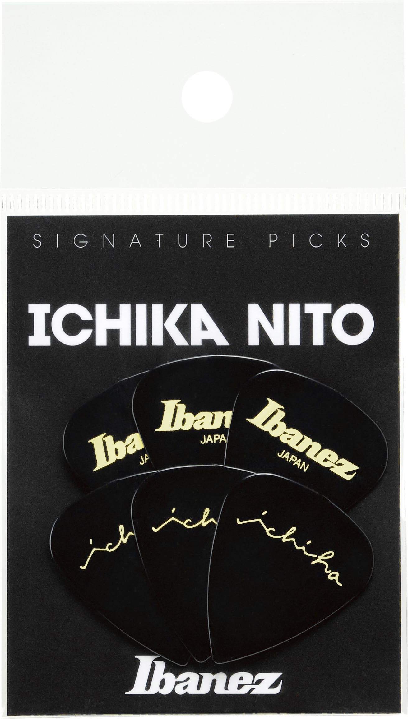 

Ibanez P1000ICHI-BK Nito Signature Pick, набор из 6 шт. чёрный