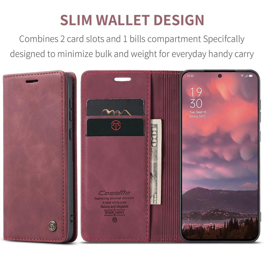 For OnePlus 15 5G Wallet Case CASEME 013 Series PU Leather Phone Cover Stand