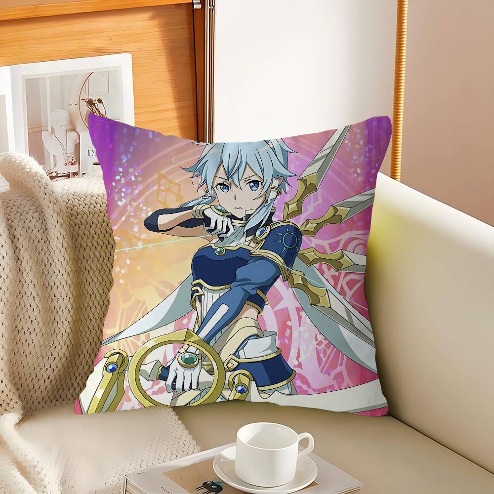 Sinon Cartoon Office Cushion Pillowcase Car Cushion Cover45X45CM Lumbar Pillowcase Sofa Pillowcover