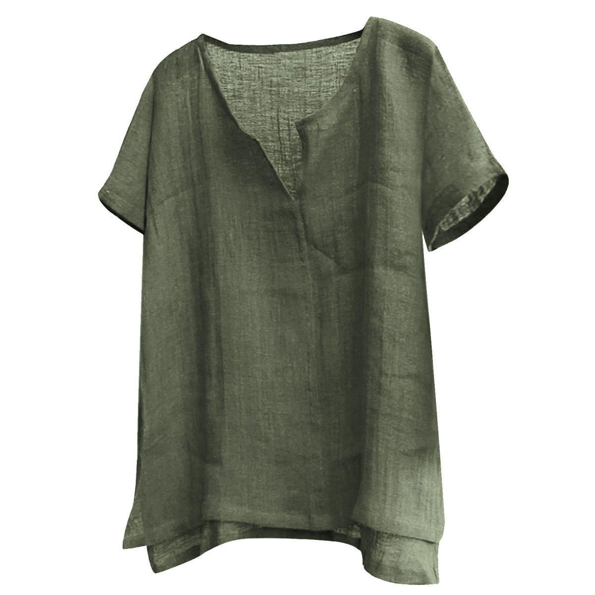 

Summer Thin Cotton and Linen Loose Large Size Men s Short-sleeved Shirt Chinese Style Men s Shirt XXXXXL зелений