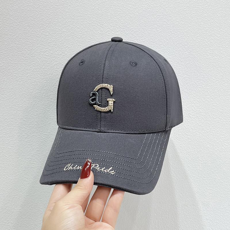 Adjustable Embroidered Letter Baseball Cap - Breathable, Soft Top, Perfect for All Seasons & Anniversaries