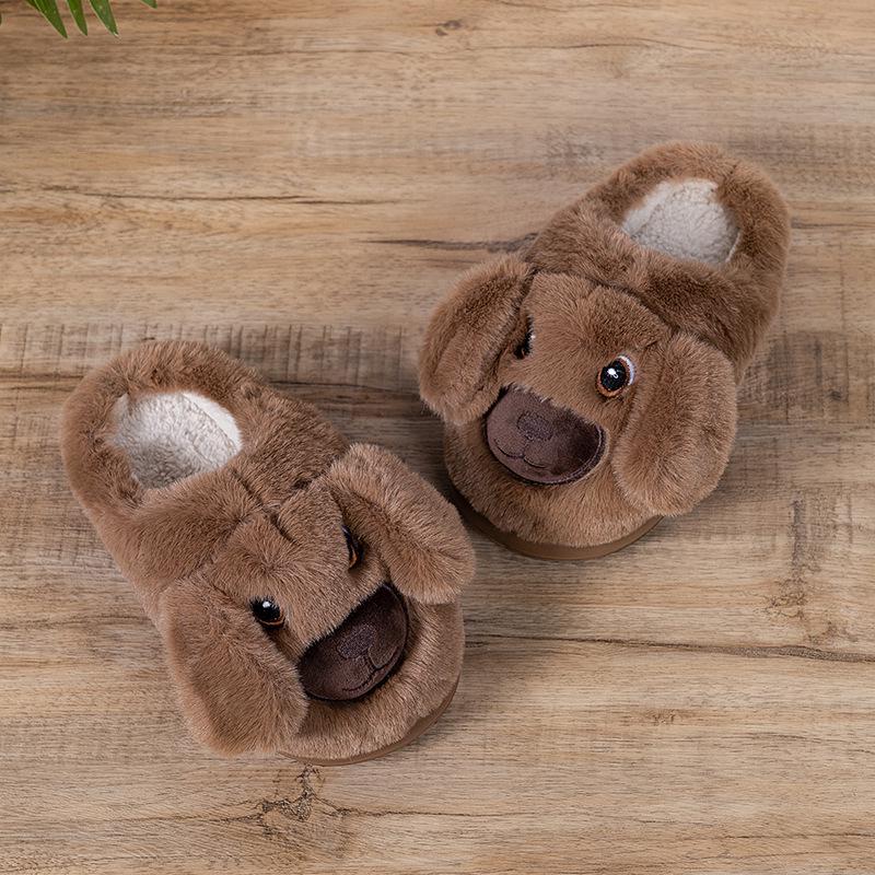 

2025 Winter Cute Big Nose Dog Slippers: Non-slip Cotton for Couples, Indoor & Outdoor Use 38
