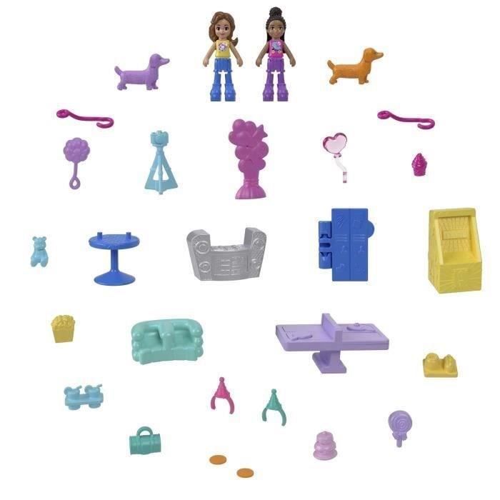 Überraschungs-Welpe - Polly Pocket - hkv52 - Mini-Puppe Polly Pocket Kompakt-Spielset