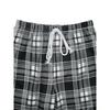 New Elastic Black and White Plaid Trousers Casual Plaid Splicing Wide-leg Pants for Women