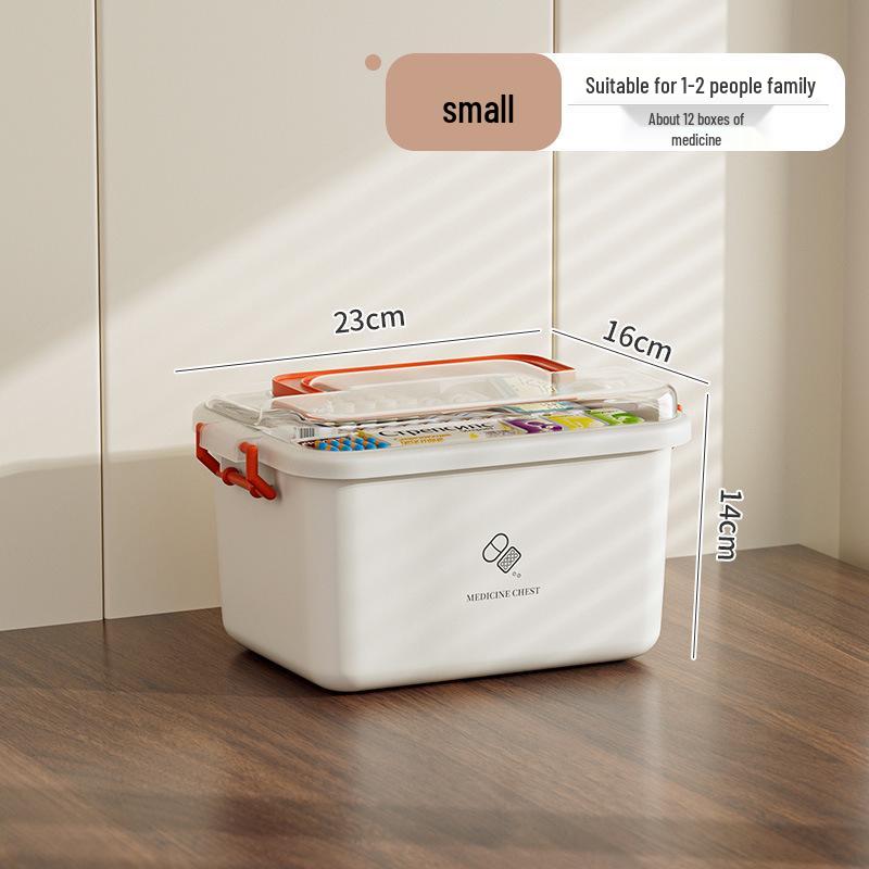 Extra Large Multi-Layer Medicine Storage Box for Family and Kids' First Aid
