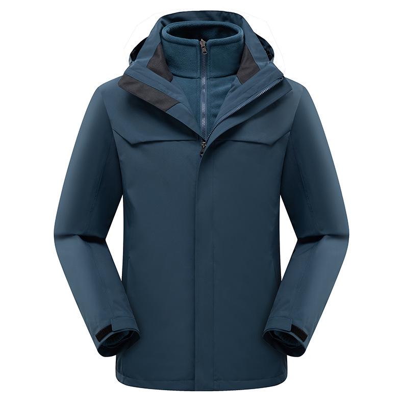 Men's 3-in-1 Waterproof Windproof Mountaineering Suit with Detachable Liner
