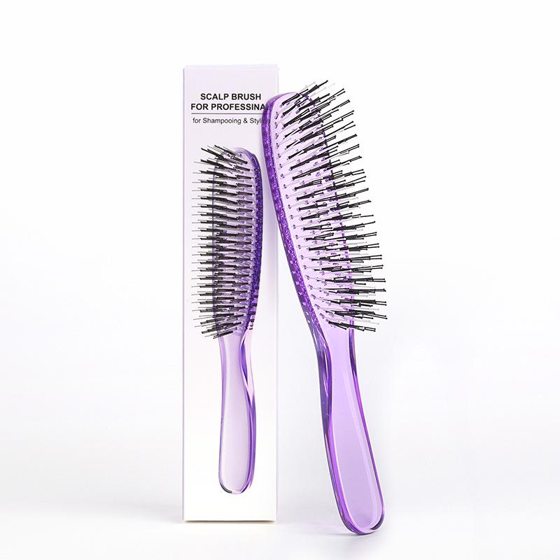 Layered Magic Comb: Dual-Use for Wet/Dry, Fluffy Styling, Long Hair Smoothing, Soft Needle Massage, Portable