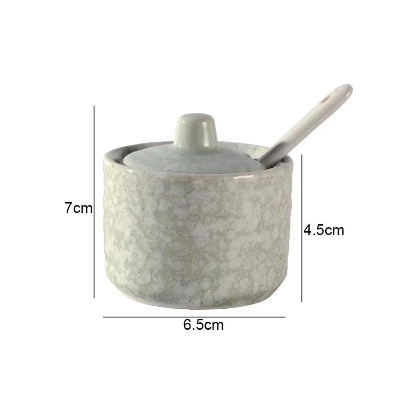 Ретро керамические банки для приправ Солонки и перечницы Кухонные принадлежности для специй Банки для специй Коробка для приправ Кухонные принадлежности