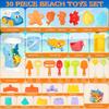 Beach Toys for Kids Sand Toys Set with Sand Bucket Shovel Rake for Beach Sandbox Toys Summer Outdoor Gift Kit for Boys Girls