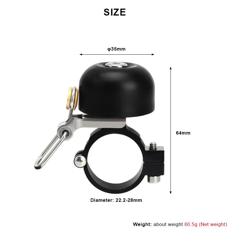 Retro Bicycle Bell Copper Classical Clear Loud Sound MTB Mountain Bike Handlebar Ring Horn Safety Road Cycling Warning Alarm