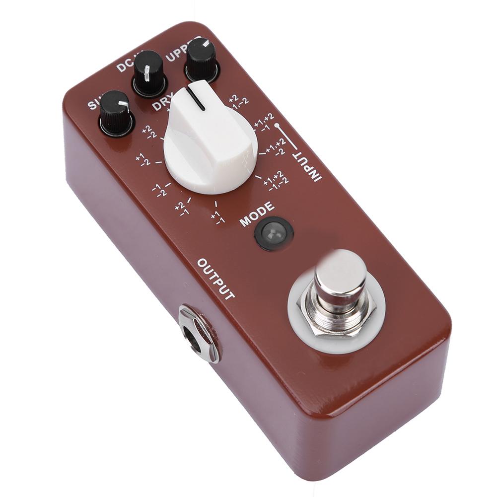 DC 9V 128mA Full Metal Shell Mini Octave Guitar Effect Pedal 11 Octave Modes True Bypass