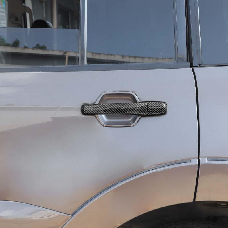  ABS Door Handle Decoration Cover Sticker Fit For Mitsubishi PAJERO 2007-2021 Exterior Accessories