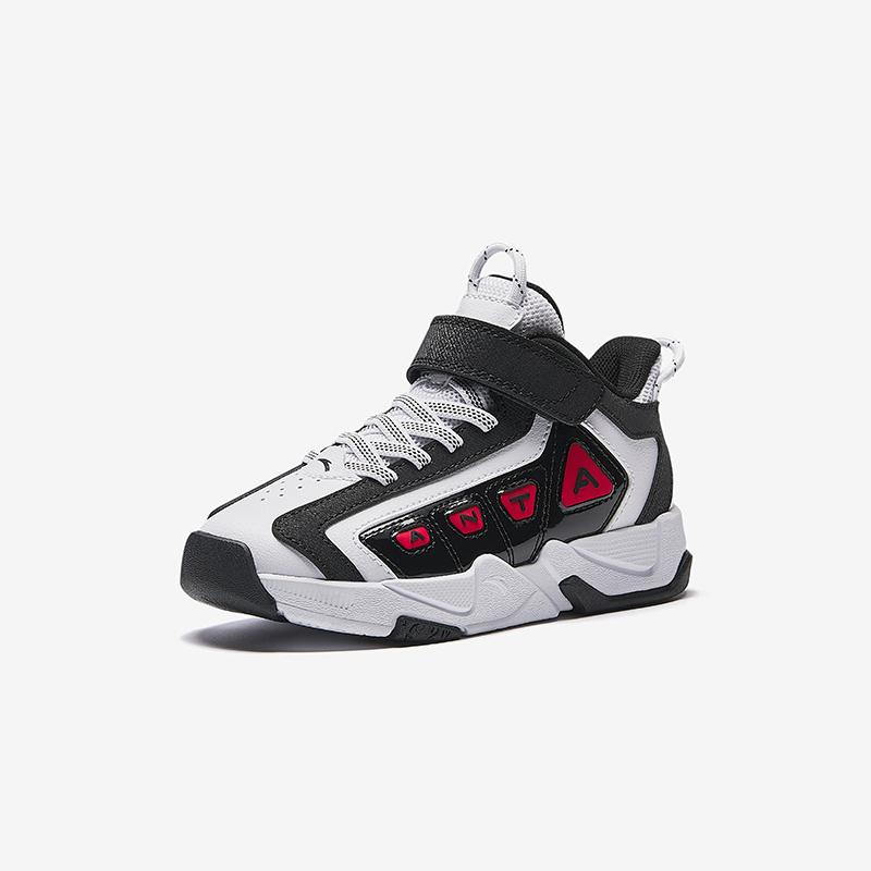 Anta Comfortable Fashionable Versatile Trendy Non-Slip Wear-Resistant Low-Top Basketball Shoes Kids sneaker White Black 312519957-1
