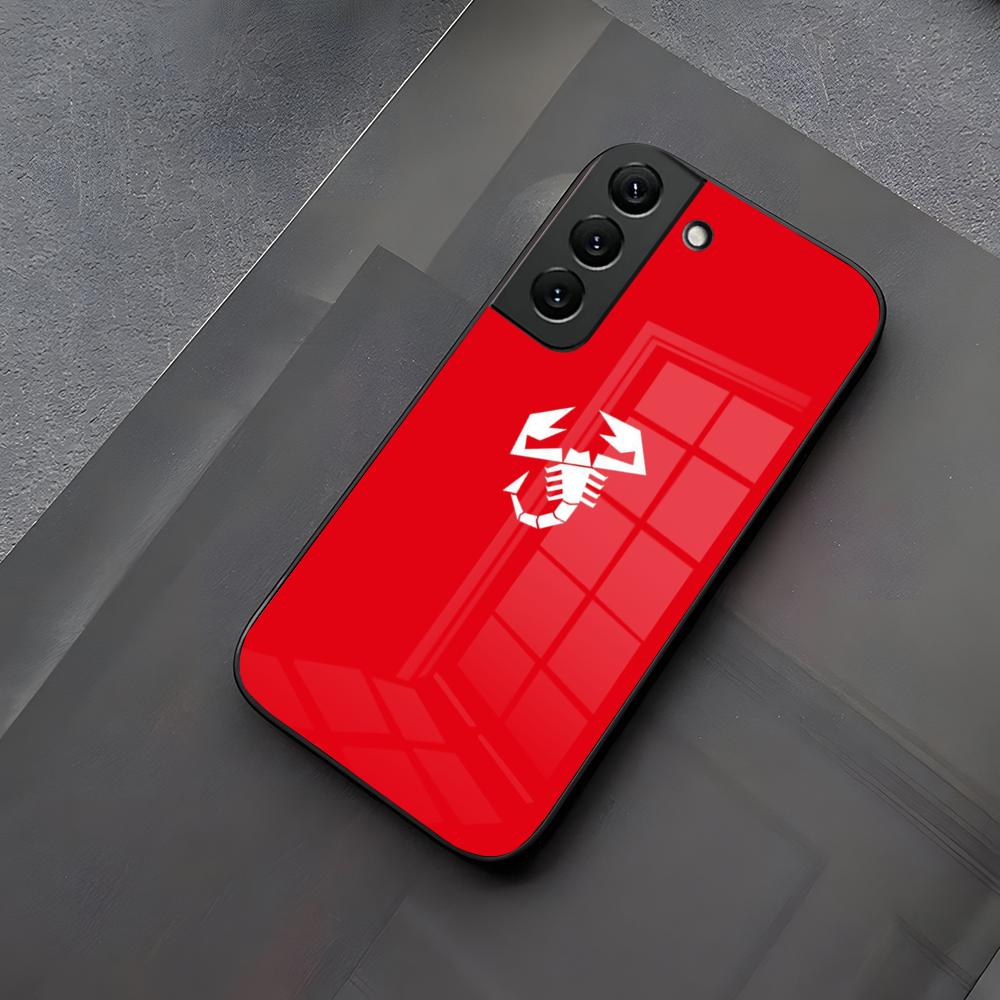 

ABARTHes Italy Car Phone Case Glass For Samsung Galaxy S23 S24 S21 S25 S22 S20 Ultra Fe Plus A55 A15 A14 Coque Samsung S25Edge