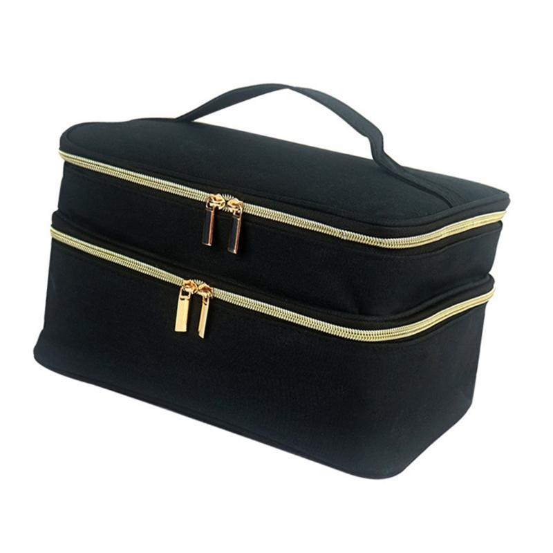  Dustproof Sewing Tool Storage Bag Crafting Storage Solution Double Layer Sewing Bag for Hobbyists and Artists
