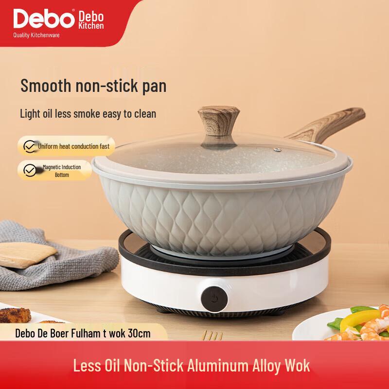 DeBo Fulham 30cm Non-stick Aluminum Wok